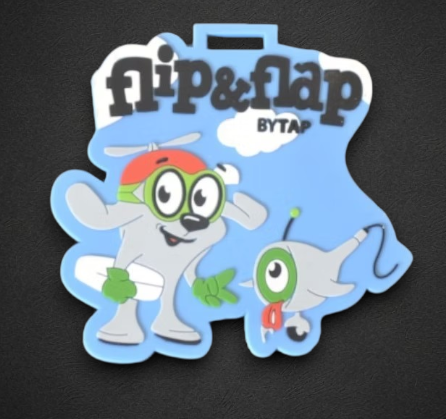 Etiqueta de viagem PVC soft Flip e Flap TAP